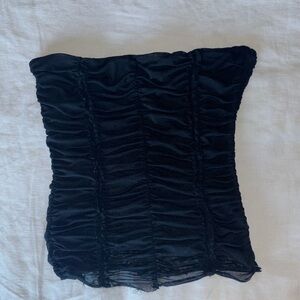 Black I Am Gia Mesh Top